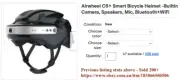 Airwheel C5+ Smart Bicycle Helmet -Builtin Camera, Speakers, Mic, Bluetooth+WiFi