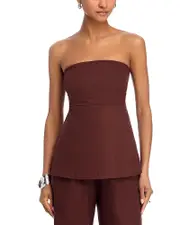 Lucy Paris Barbara Smocked Strapless Top