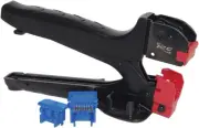 Jackeasy 4-Pair Termination Tool for Keystone Jacks Only - Cat6A, Cat6, Cat5E,