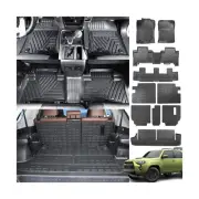 powoq Floor Mats Compatible with 2013-2024 Toyota 4Runner 7-Seat Trunk Mat Ba...