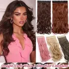 100% Thick Real As Human Hair Clip in Full Head Extensions One Piece Straight AU