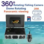 7inch DVR 8GB 360° Dome Rotating Underwater Fishing Video Camera Fish Finder 50M