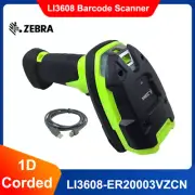 Zebra LI3608-ER20003VZCN Long Range USB Wired Handheld 1D Barcode Scanner Imager