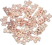 uxcell 30pcs 2024 Year Number Charm Graduation Year Charm Anti Gold for Tassel, DIY Jewelry Making, Necklace Bracelets, Keychain, Rose Gold