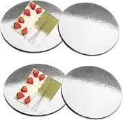 Cake Board Silver RD 10"-Cake Cupcake Cardboard Window Sweets Boxes Muffin Cases