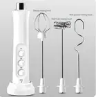Electric Milk Frother Handheld Latte Cappuccino Milk Foam Maker Whisk Mixer whit