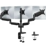 MOUNT PRO Triple Monitor Mount, Desk Mount 3 Screens up to 32" Full Motion Stand