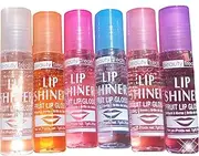 Beauty Treats Lip Shiner Roll-On Fruit Lip Gloss By ; 6 Piece Assortment Set, 0.25Oz / 7G Each