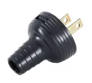 B&P Lamp Large Round Ribbed Plug for Large Round Wire