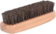 ANDRESLAD Shoe Brush Large Professional Horsehair Boot Brush with Sturdy Hardwood Handle for Effortless Buffing and High Shine Finish for Care