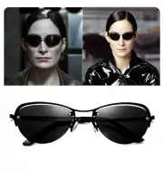 Fashion Cool The Matrix Neo Style Polarized Sunglasses Ultralight Rimless