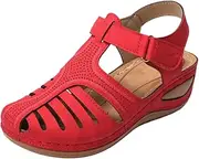 [SBGMoSJ] Orthopedic Flats for Women Dressy Orthopedic Shoes for Women Wide Feet Sandals for Women Outdoor Women's Athletic Outdoor Sandals Slides Black Chunky Heels for Women Red Block Heels
