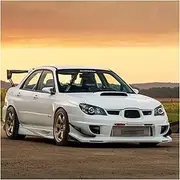 Carbon Fiber Car Front Grilles Racing Grill Compatible For Subaru Impreza WRX STI 9th Generation 2006 2007 Mesh Upgrade Tuning Accessories(Matt Black)