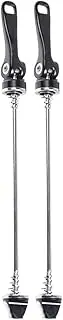 Quick Release Bike Axle, 1 Pair Front and Rear Skewers, Aluminum Alloy Material, High-Strength Build, Precision Engineered, Smooth, for Cycling Maintenance and Repair, 1 Set