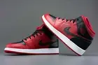 Air Jordan 1 Mid GS Shoes Reverse Bred Black Red 554725 660 - SIZE 4.5Y