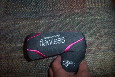 BRAND NEW Top Flite Flawless Blade putter Headcover Lady Dark grey