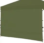 Canopy SunWall, 10x10ft Pop Up Canopy Sidewall for Instant Canopy Tent Gazebos, 1 Pack Sidewall Only Green
