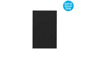 Clipsal Saturn ZEN 4 Gang Grid & Plate Black | Z4064VH-ZB
