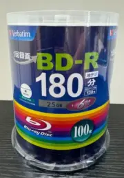 Verbatim Blank Blu-ray BD-R VBR130RP100SV4 25GB 1-6x speed 100 pieces set NEW