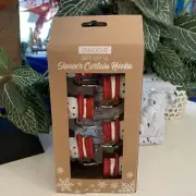 SNOWMEN SHOWER CURTAIN HOOKS SET OF 12 - NEW IN PACKAGE