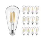 12 Pack Dimmable LED Light Bulbs 40 Watt, Vintage E26 Edison Bulbs, 2700K Sof...