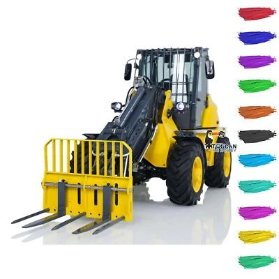 Metal LESU 1/14 Hydraulic RC Fork Truck AT1050 Telescopic Arm Loaders Car Models