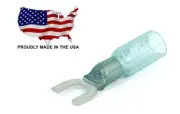 MVP 25 Blue Heat Shrink 14-16 AWG Spade Fork Wire Connector Terminal #6 Stud USA