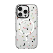 iPhone 16 Pro Clear Case MagSafe Compatible GEOMETRIC CONFETTI