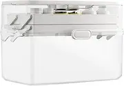 Family Medicine Box | Double Layer Transparent Medicine Box Organizer Portable Large Capacity Travel Cars For Snacks, Stationery