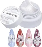 Clear Solid Builderr Gel - Solid Building Gel | 5g Pearl 3D Sculpting Paste for Nails, Hard Builder Cream, Extension Modeling Manicure for Salon and Home, Nail Enhancing Formula for Pattern Design