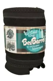 Beverage Barrel Black Neoprene Holds 1-7 Bottles Cans Soft Drinks Water Beer