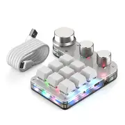 3 Knob 9 Keys Universal RGB Lighting Micro Bluetooth Mechanical Keyboard