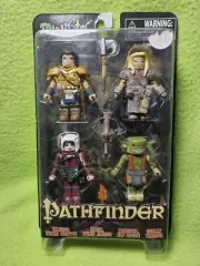Pathfinder Minimates Box Set (4 figures - Goblin, Human, Elf, Dwarf)- Brand New!