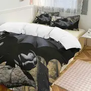 v2000 Bed Sheets Bedding Batman 3-Piece Bedding Set Soft Warm And Comfortable Bed Set with 1 Duvet Cover And 2 Pillowcases Bed Sheets yuq2000