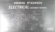 1956 Ford Car Electrical Assembly Manual 56 Wiring Diagrams Factory Schematics