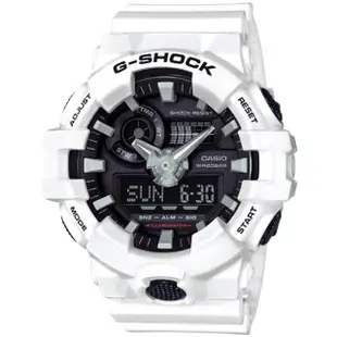 【CASIO 卡西歐】G-SHOCK 街頭潮流雙顯手錶 母親節 禮物(GA-700-7A)