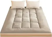 Futon Mattress Foldable Tatami Mat Portable Dormitory Guest Sleepover Floor Futon Sleeping Pad Floor Mattress for Home Dormitory(Gray,150x200cm)