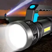1500000LM LED Flashlight-Super Bright Torch-USB Rechargeable Lamp-High Powered