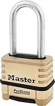 Master Lock 1175LHSS ProSeries Set Your Own Combination Lock, 2-1/4" Wide, Brass