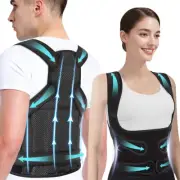 Premium Adjustable Back Brace Posture Corrector for Women and Men - Effective St