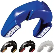 Dr Knox Adult Double Layer Sports Mouth Guard - Extra Protection for Contact Sports Such as Boxing, Martial Arts, Football, Basketball, Hockey & More (Deep Blue White)