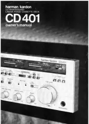 Harman Kardon CD-401 Cassette Deck Owners Instruction Manual FREE SHIPPING