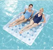 Swim Ring Beach Water Inflatable Loungers Floating Row, Swimming Pool Float Inflatable Toy Adult & Child Floating Bed Water Recreation Chair LWX
