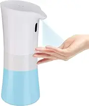 Automatic Alcohol Dispenser 500mL Touc Hands-Free Infrared Motion Sensor Liquid Sprayer Bottles Auto Hand Sanitizer Dispenser for Home Commercial Use Restaurant School Hotel White One Size