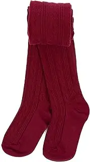 [Leveret] Girls Tights Baby/Toddler/Big Girls Cable Tight Variety if Colors (Size 6 Months-14 Years)