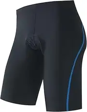 [YIBIMOTTO] Men's MTB Bike Shorts with 9D Gel Pad Cycling Bike Underwear Black Mountain Bike Compression Shorts with Pocket