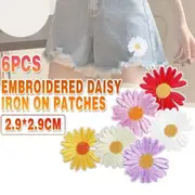 Flowers Repairing Craft Embroidered Daisy iron on patches Flower blossom