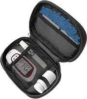 Diabetic Supplies Travel Case, Diabetes Testing Kit Case, Diabetic Organizer Carrying Case Kit Diabetic Supplies Carrying Case Blood Glucose Meter Storage Bag Diabetes Supply Organizer Pouch