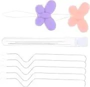 Homoyoyo 1 Set Curved Beading Needles Threading Tool for DIY Jewelry Making for Bracelets Necklaces Earrings Includes Big Eye Needles for Easy Bead Threading Random Color