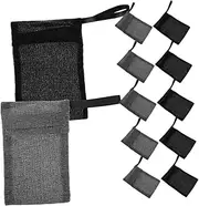 Healeved 12 Pack Soap Bags Mesh Bar Soap Loofah Pouches for Efficient Face Washing Gentle Exfoliating